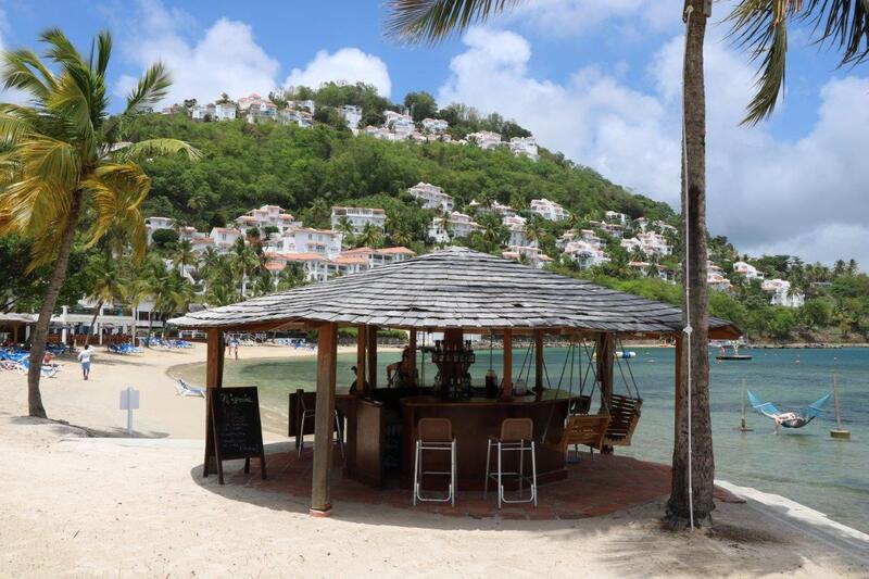 Beach bar, Windjammer Landing, St Lucia
