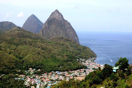 Twin Pitons, St Lucia